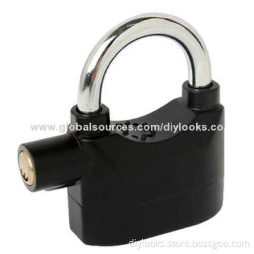 Stainless Steel 70dB Alarm Security Lock (Black)